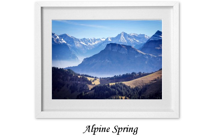 Alpine Spring Framed Print